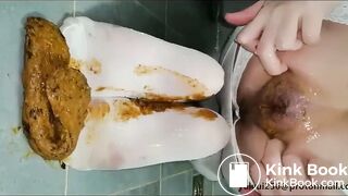 vista previa de seda blanca un montón de caca