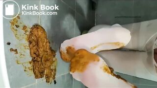 vista previa de seda blanca un montón de caca