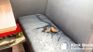 Public shit outdoor restaurant