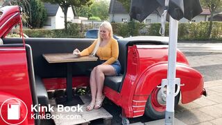 Public shit outdoor restaurant