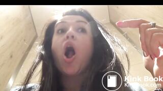 hot chick public toilet diarrhea