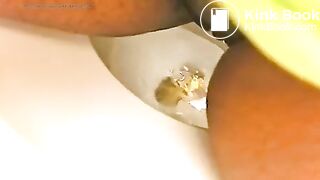Ebony toilet poop - video 9
