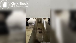 Diarrhea pooping in Chinese female toilet