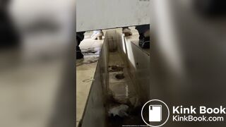 Diarrhea pooping in Chinese female toilet