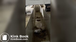 Diarrhea pooping in Chinese female toilet