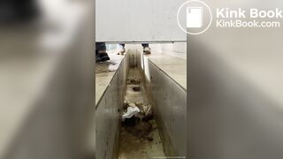 Diarrhea pooping in Chinese female toilet