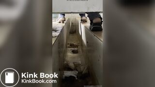 Diarrhea pooping in Chinese female toilet