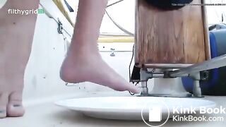 Hot creamy shit on boat