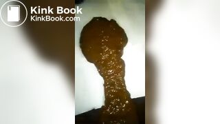 Girl spreads ass shits diarrhea