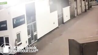 Girl poo on wall