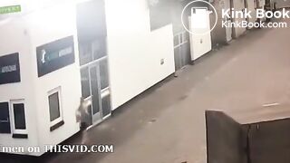 Girl poo on wall