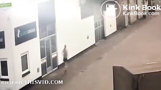 Girl poo on wall