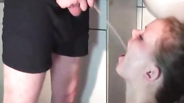 Amateur Mouth Piss In Kitchen