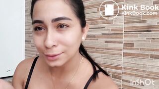 Dirty games with shit from latina scat girl
