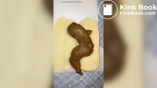 Famous pornstar shits in a hotdog bun