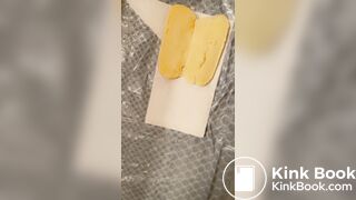 Famous pornstar shits in a hotdog bun