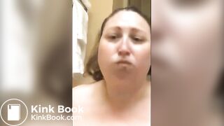 Sexy bbw shits and eats it
