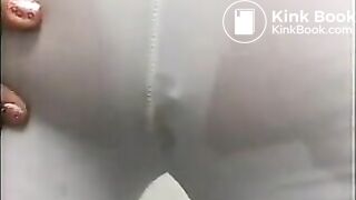 White trouser piss and poo