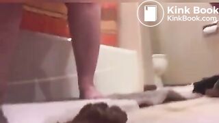 Diarrhea floor splatter