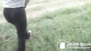 Pooping in public nature..
