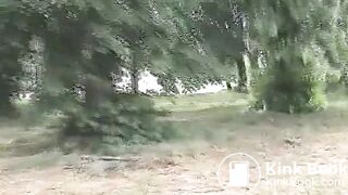 Pooping in public nature..