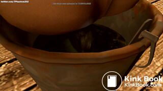 (Quickie) Classic RE4 Ashley Dumps in a Bucket