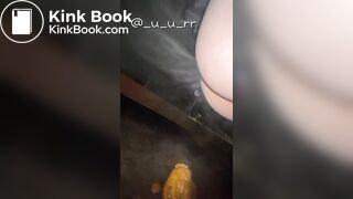 Japanese Twitter Girl Outside Big Long Poop - video 3
