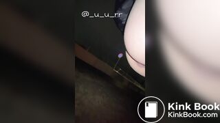 Japanese Twitter Girl Outside Big Long Poop - video 3