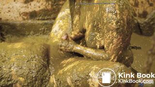 Lyndra and Franky double pleasure in cowshit