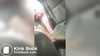 Poop herself in a car