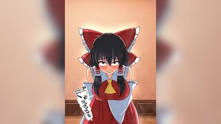 『博麗霊夢』トイレ待ちで我慢できず大量脱糞下痢お漏らし