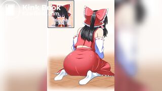 『博麗霊夢』トイレ待ちで我慢できず大量脱糞下痢お漏らし