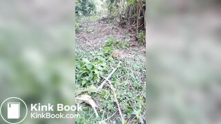 Filipinas pooping in bushes