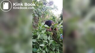 Filipinas pooping in bushes
