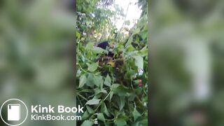 Filipinas pooping in bushes