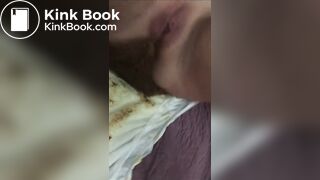 Sexy woman pooped her diaper