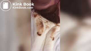 Sexy woman pooped her diaper