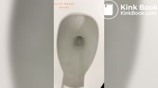 Girl poops in public toilet - video 5
