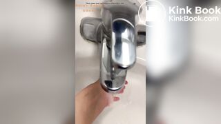 Girl poops in public toilet - video 5