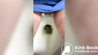 Girl poops in public toilet - video 5
