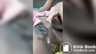 Creamy shitty anal