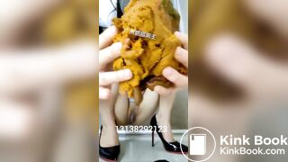 Chinese femdom scat slave pov