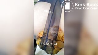 Chinese femdom scat slave pov