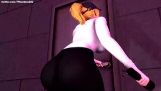 Bloated Vanessa Pooping