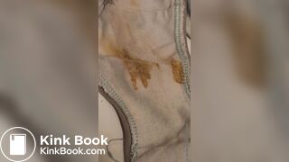 Wife's dirty panty after working all day