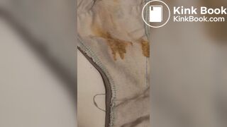 Wife's dirty panty after working all day