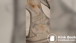 Wife's dirty panty after working all day