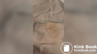 Wife's dirty panty after working all day