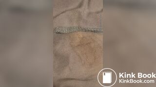 Wife's dirty panty after working all day