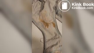 Wife's dirty panty after working all day